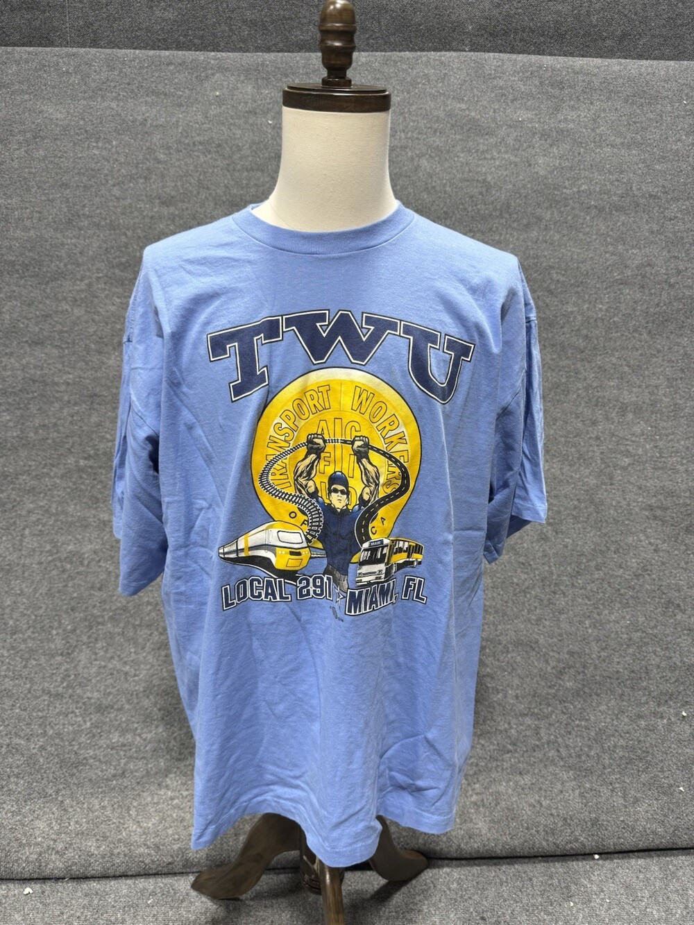 TWU Transport Workers Union Local 291 Miami FL Graphic T Shirt USA Made 2XL
